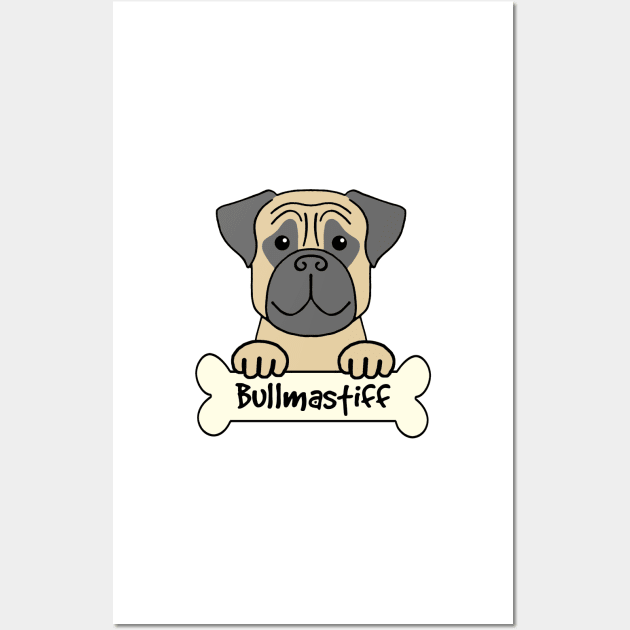 Bullmastiff Wall Art by AnitaValle